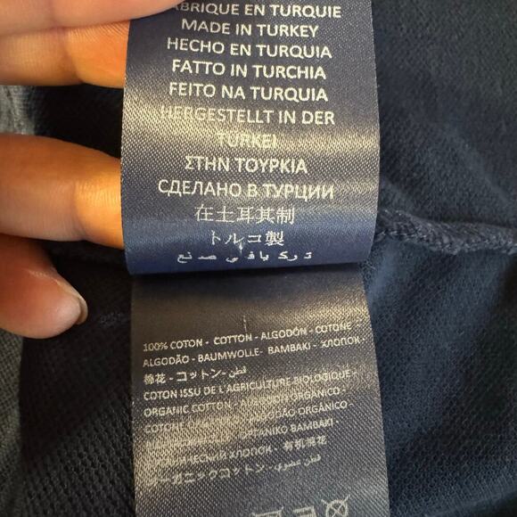 Vilebrequin Men's Organic Cotton Pique Polo Embroidered Logo Size XXL Blue - Picture 12 of 13